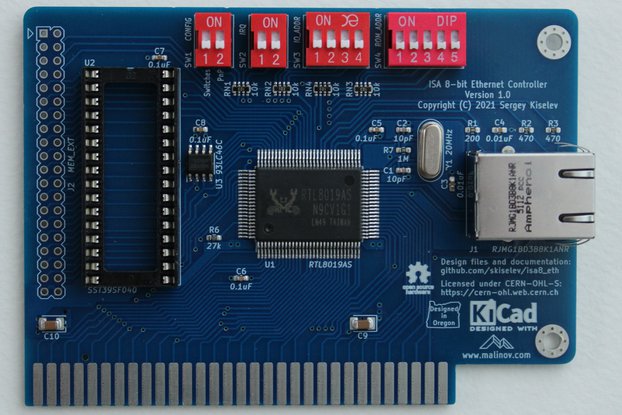 RTL8019 Ethernet Controller ISA 8-bit