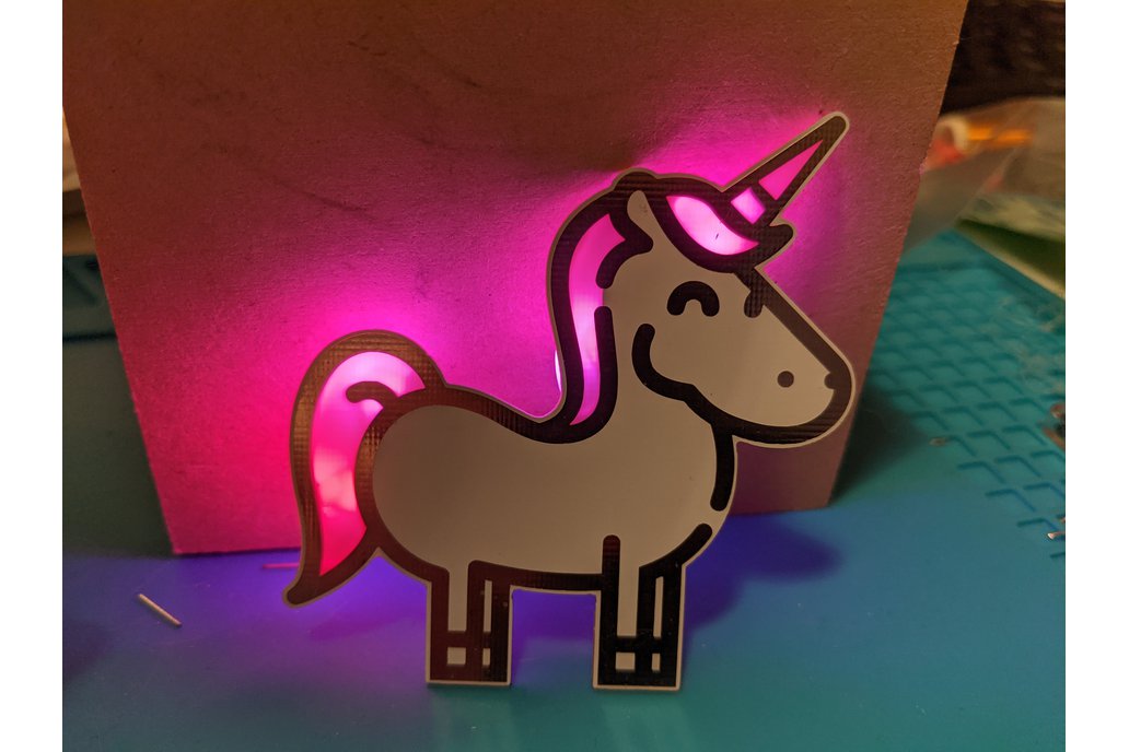 Rainbow Unicorn - Simple kit for a fantastic badge 1