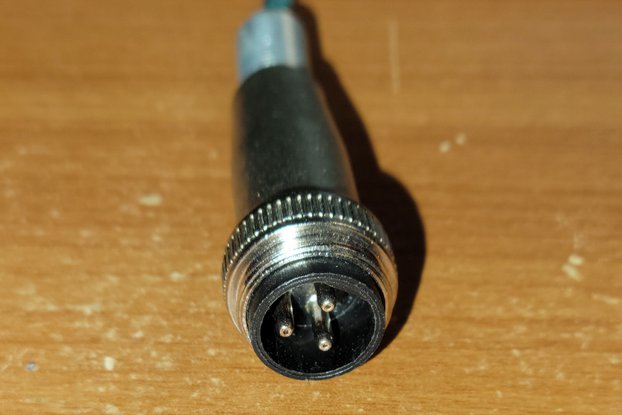 3-Pin Male Microphone Audio Cable Connector