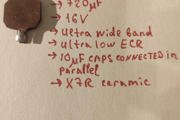 720uF ultra low ECR X7R CAP, from 10uF capacitors