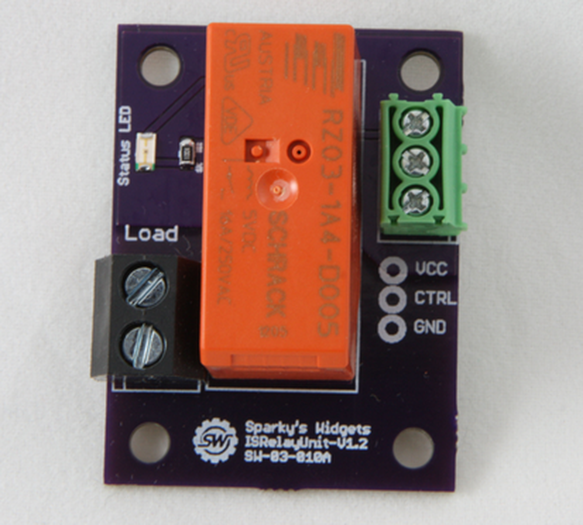 IS Relay Unit (250V/16A) from Sparkys Widgets LLC on Tindie