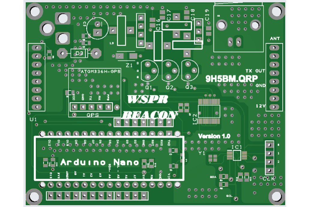 QRP WSPR Beacon with GPS 1