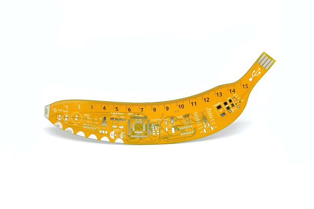 Musa - Banana for scale PCB ruler, with functions