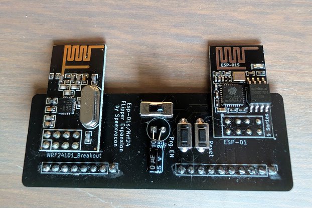 Flipper Zero Wifi ESP01 & NRF24 Module Expansion