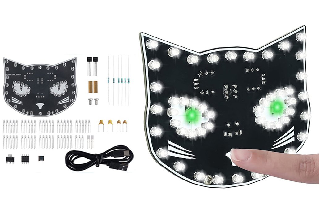 Touch Control Black Cat LED Light Electronic Kits 1