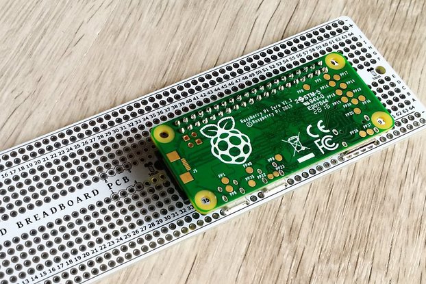 Breadboard PCB with Raspberry Pi support