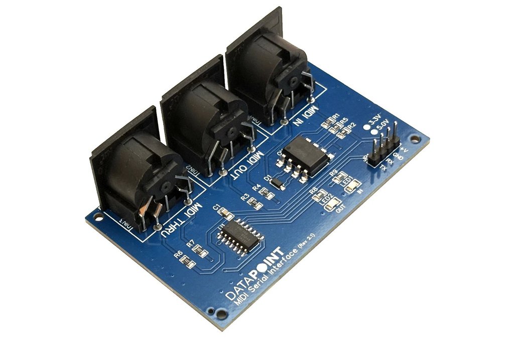 MIDI Serial Interface (with Thru & LED indicators) 1