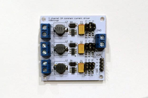 3 Channel Constant Current LED driver PCB