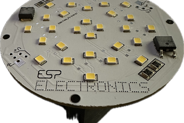 10W LED light, 24V DC Round, 35K color temp