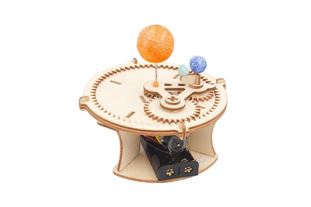 DIY Wooden Earth Moon Sun Model Kits STEM Kits
