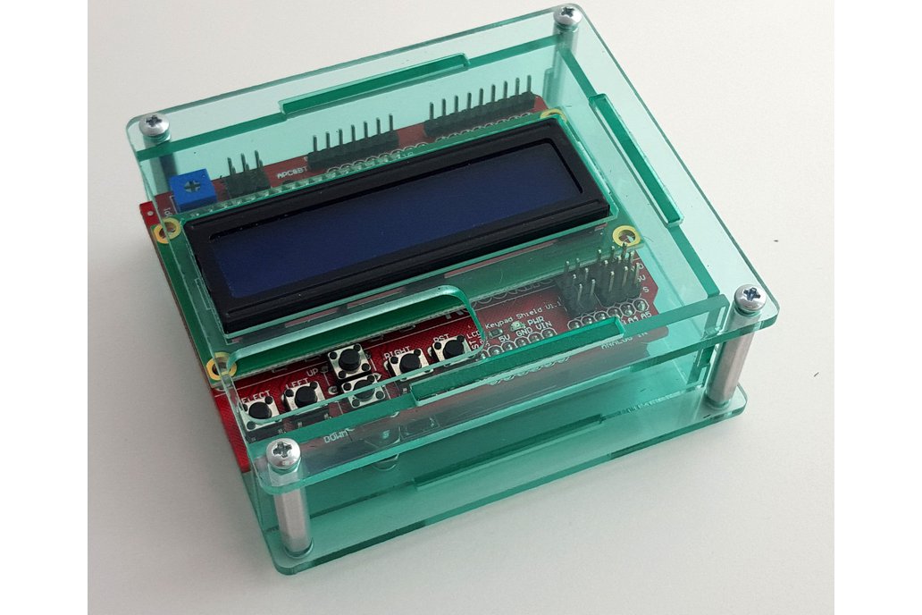 Acrylic enclosure for Arduino Uno and 16x2 LCD 1