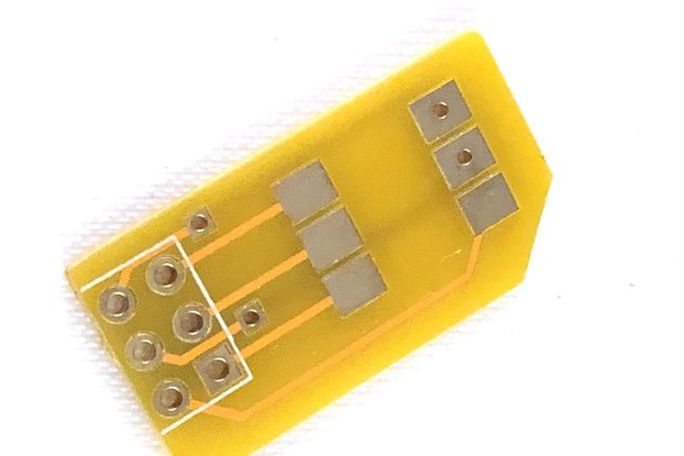 Micro SIM Adapter/Breakout w/ 6 Pin Header Pads