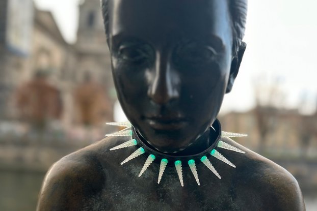 Punk LED - Handmade necklace - Sound reactive