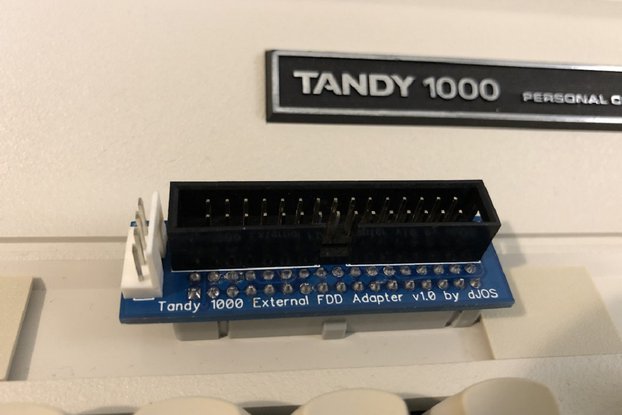 Tandy 1000 EX/HX External 3.5" Floppy Drv Adapter