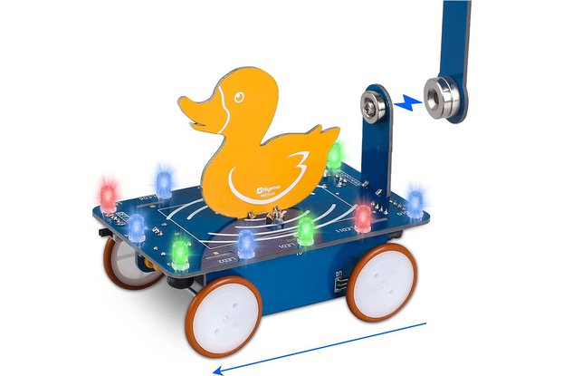 ICStation Magnetic Duck Car DIY Electronic Kit