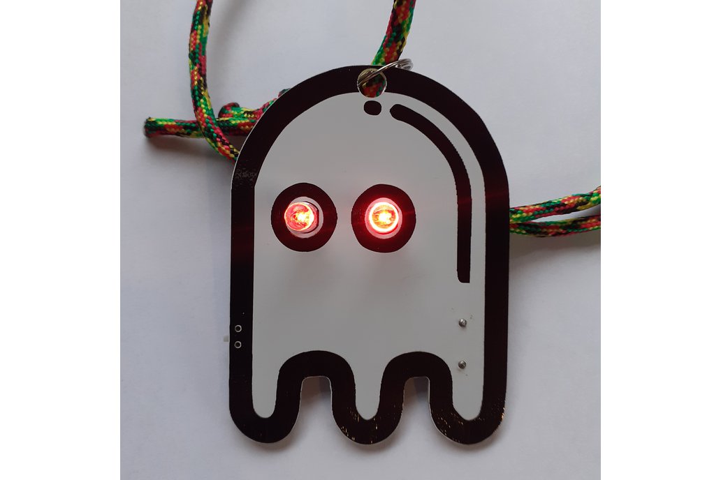LED ghost lanyard badge 1
