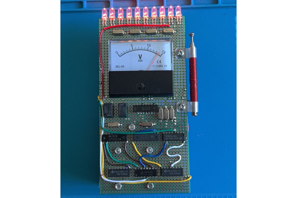 10 LED EMF Meter Replica - Assembled 1