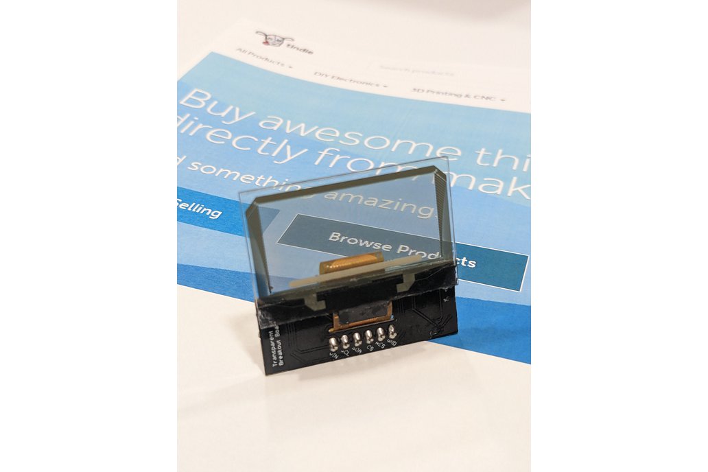 Transparent 1.5 Inch OLED SSD1309 128x64 Display 1