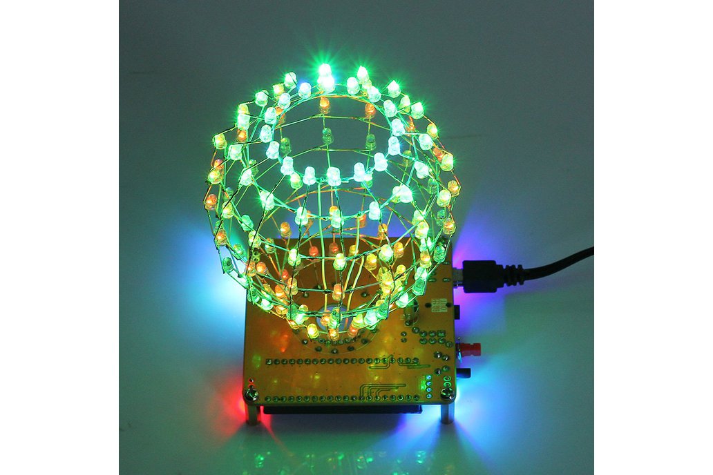 DIY Kit Colorful LED Cubic Ball Light 1
