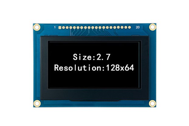 2.7" inch 128X64 OLED Display Module for Arduino