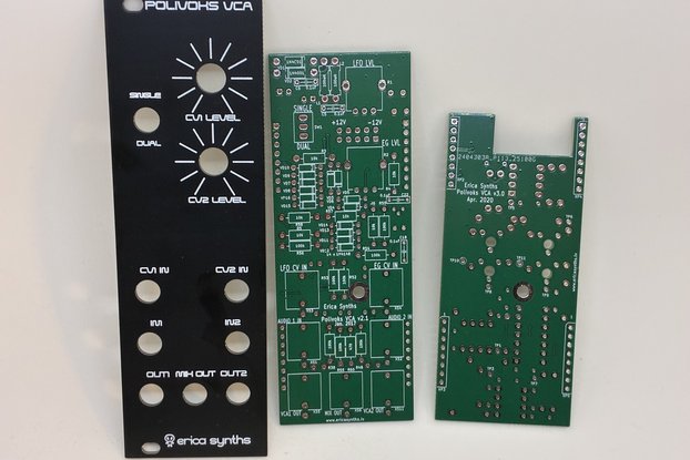 Erica Synths Polivoks Dual VCA Panel and PCBs kit