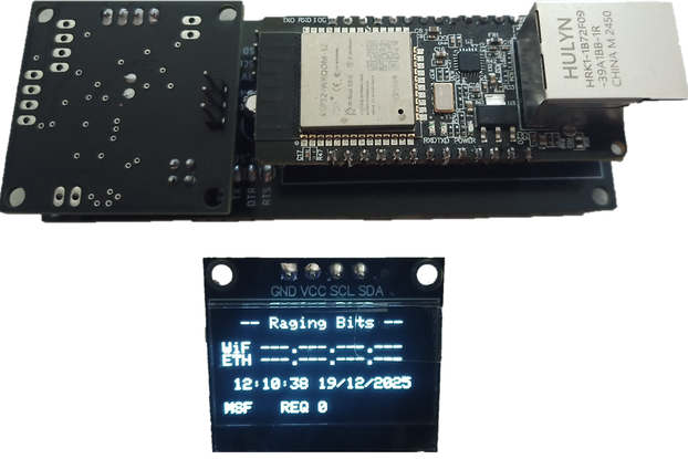 Micro NTP server ESP32 + Atomic Clock decoder
