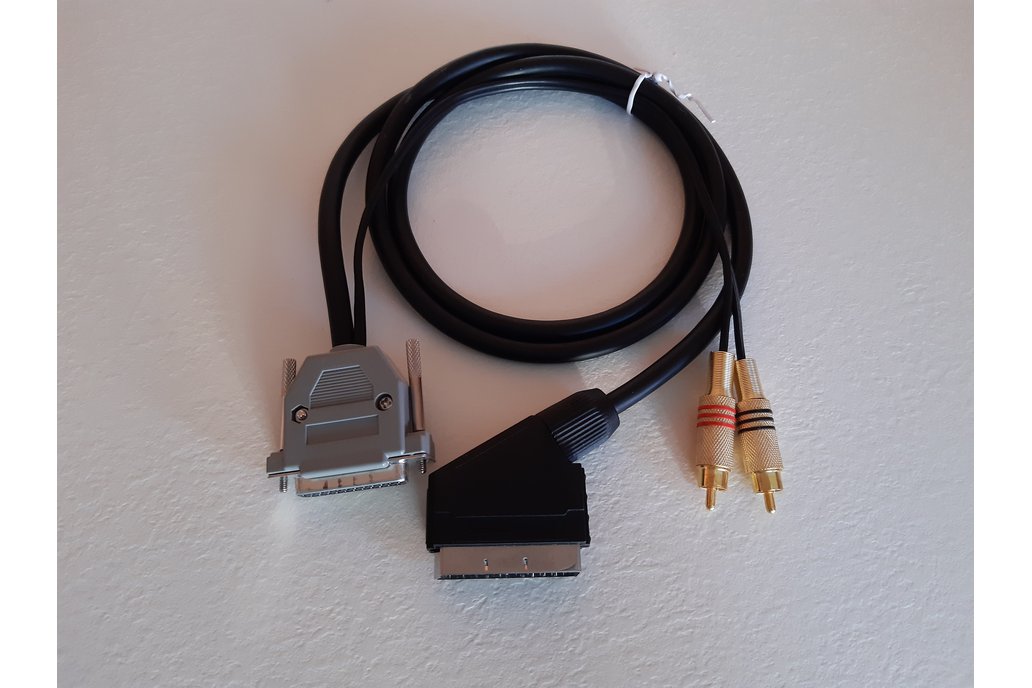 Cable SCART Gold RCA Professional for Amiga 1