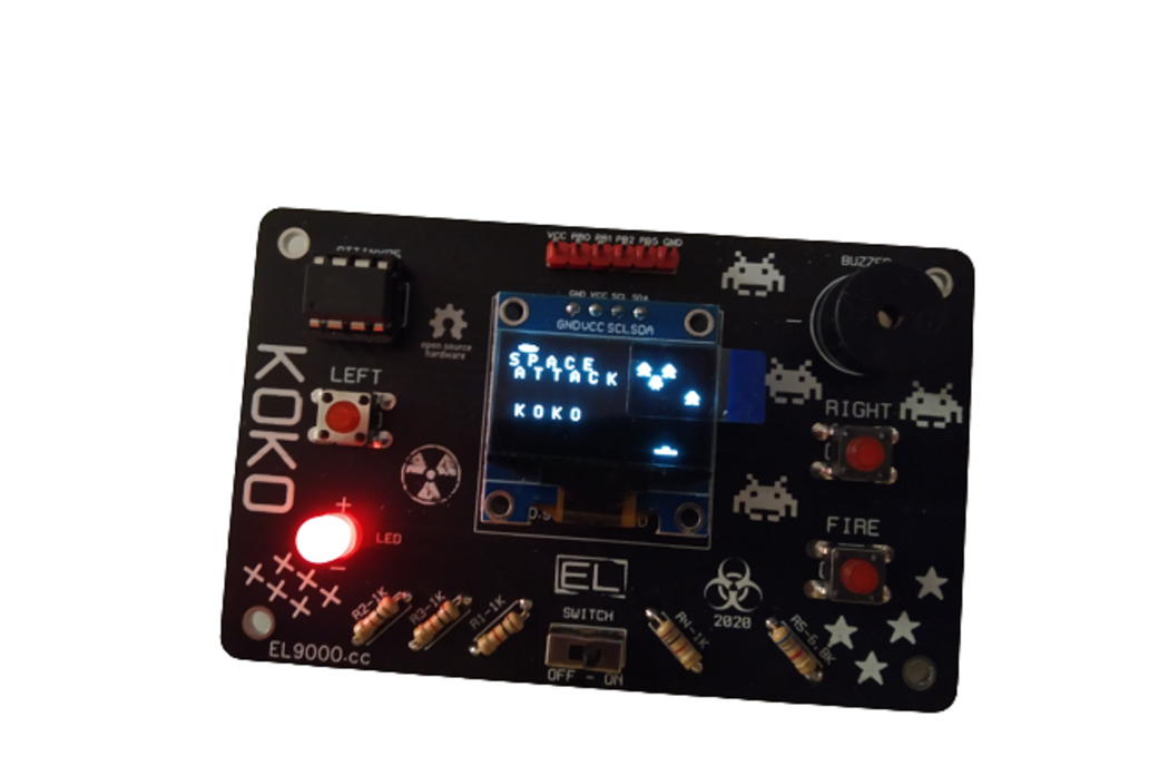 KOKO, a retro game console kit DIY and hackable 1