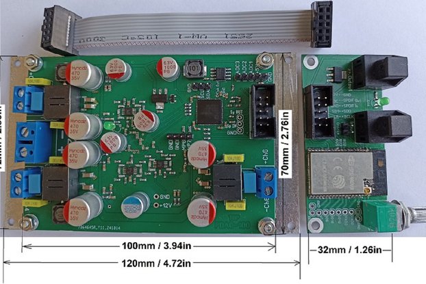 3Way DSP Amp + I/O ESP32