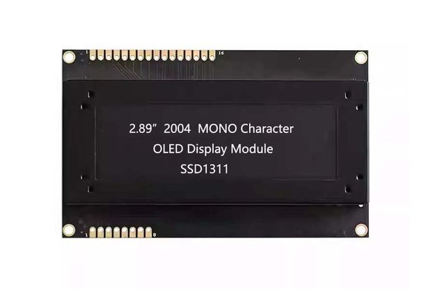 SPI I2C 2.89" 20 Characters x 4 Lines OLED Display