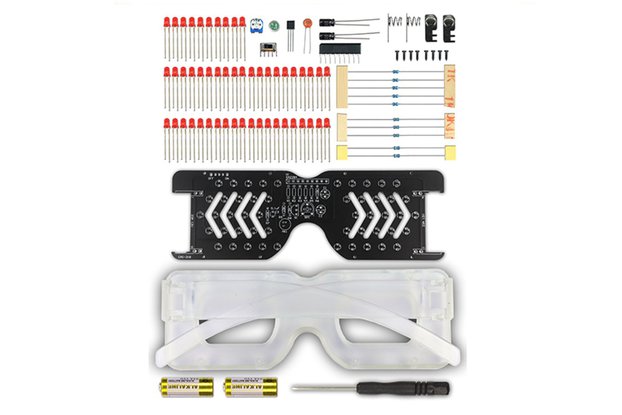 DIY Kit Sound Controlled LED Lighting Glasses