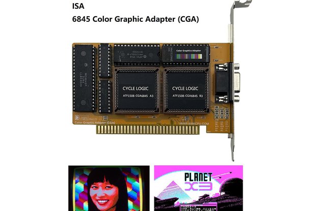 IBM Compatible Color Graphic Adapter ISA CGA Card