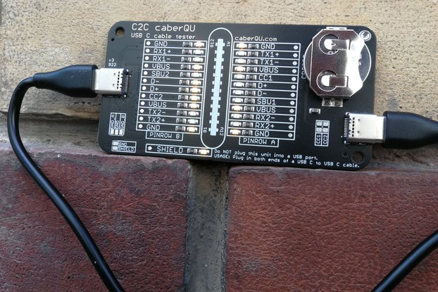 USB C cable tester - C2C caberQU