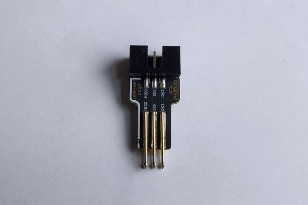 AVR-ISP Pogo Pin Adapter (2x3 IDC,2x3 Pogo 2.54mm)