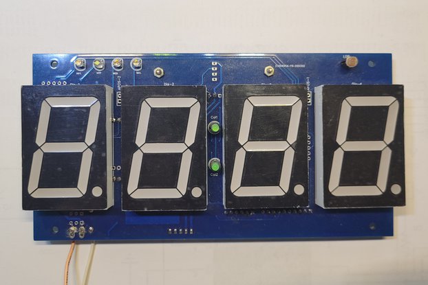 Serial 7 segment clock