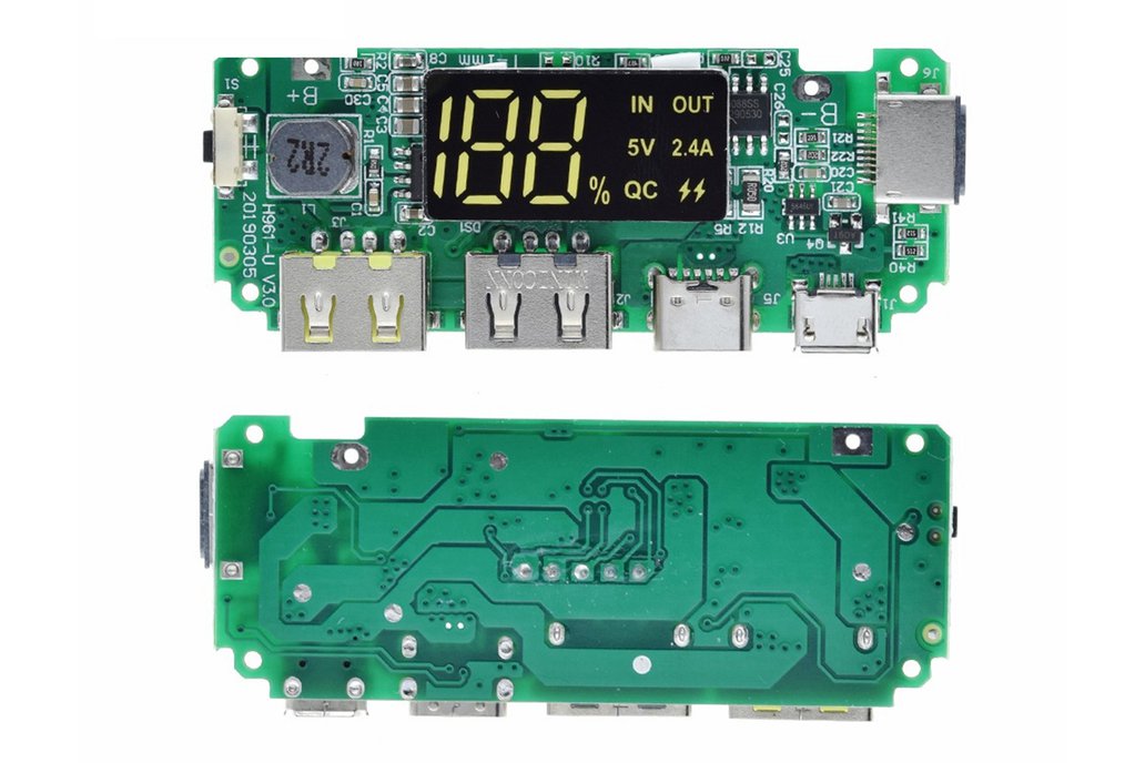 5V 2.4A 2*USB Micro/Type-C Power Bank Charge Board 1