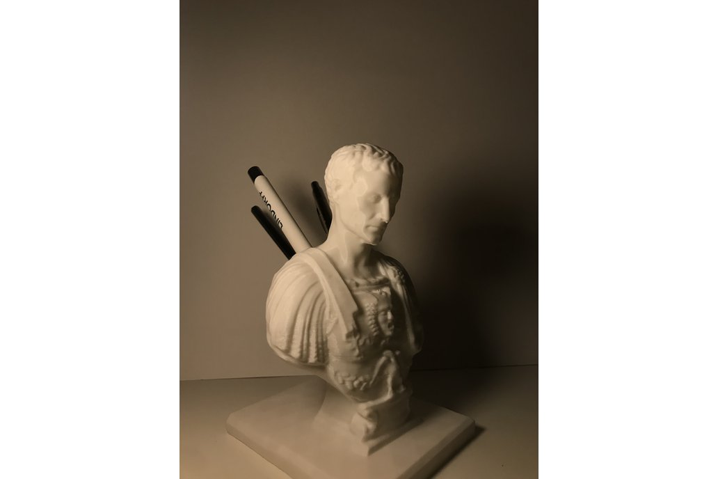 Julius Caesar 3D Printed Pencil/Pen Holder 1