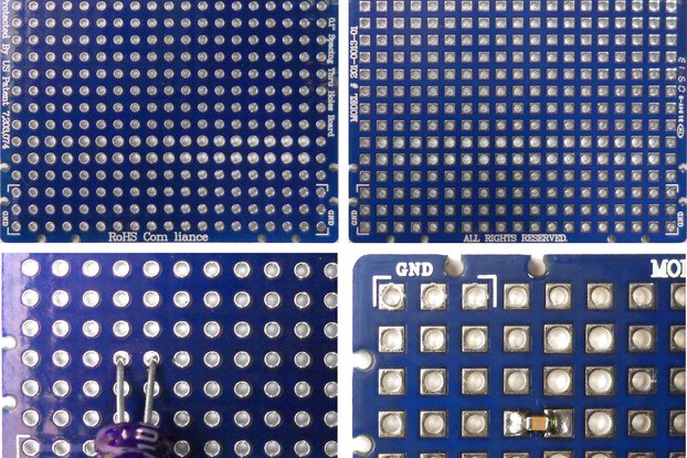 2"x 2" Universal Through Hole & Surface Mount PCB