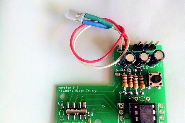3DPrinter Filament Diameter Width Sensor Assembled