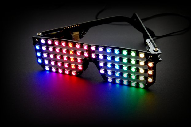 RGB LED Shades Kit - Wearable light-up glasses