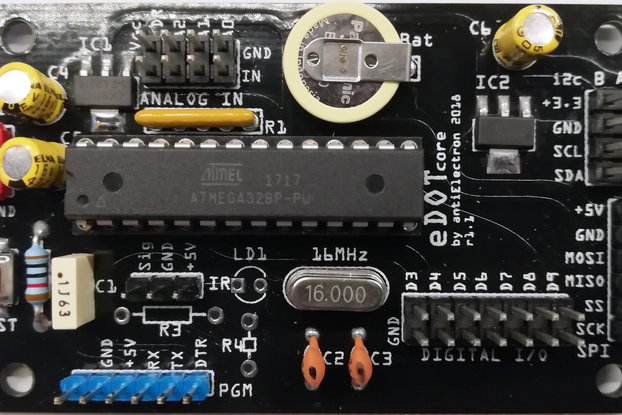 eDOTcore R. 1.1 - Arduino UNO compatible RTC board