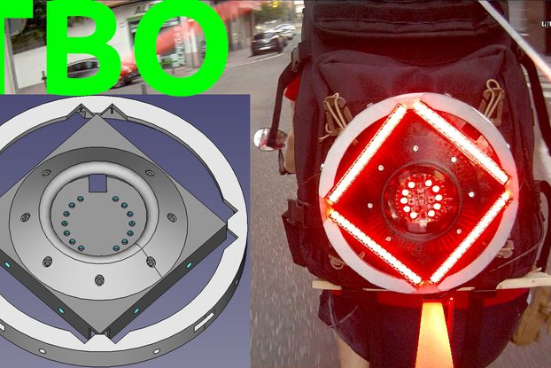 Brake Light and Turn Signals for Backpacks