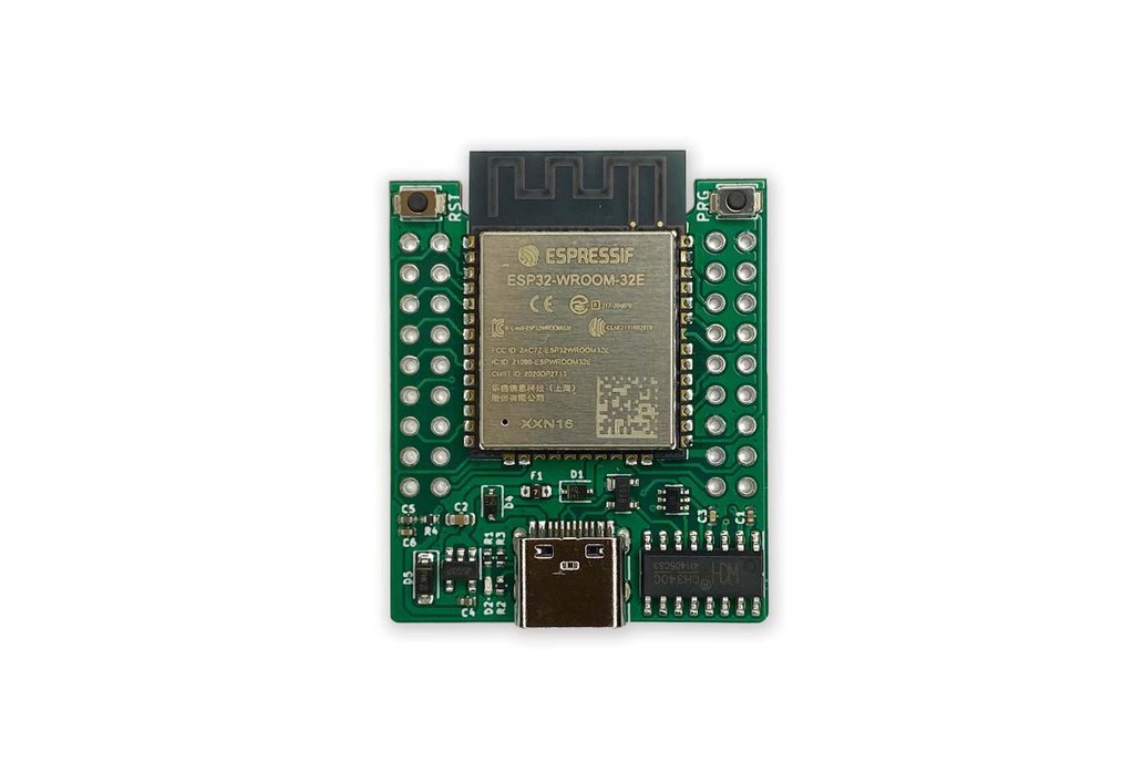 ESP32-WROOM-32E Board, 16MB Flash, WiFi, Bluetooth, USB Type C, PCB Antenna