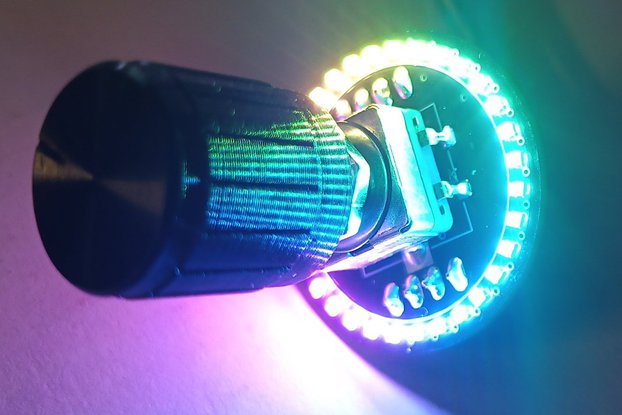 Autonomous RGB LED Rotary Pot Serial port