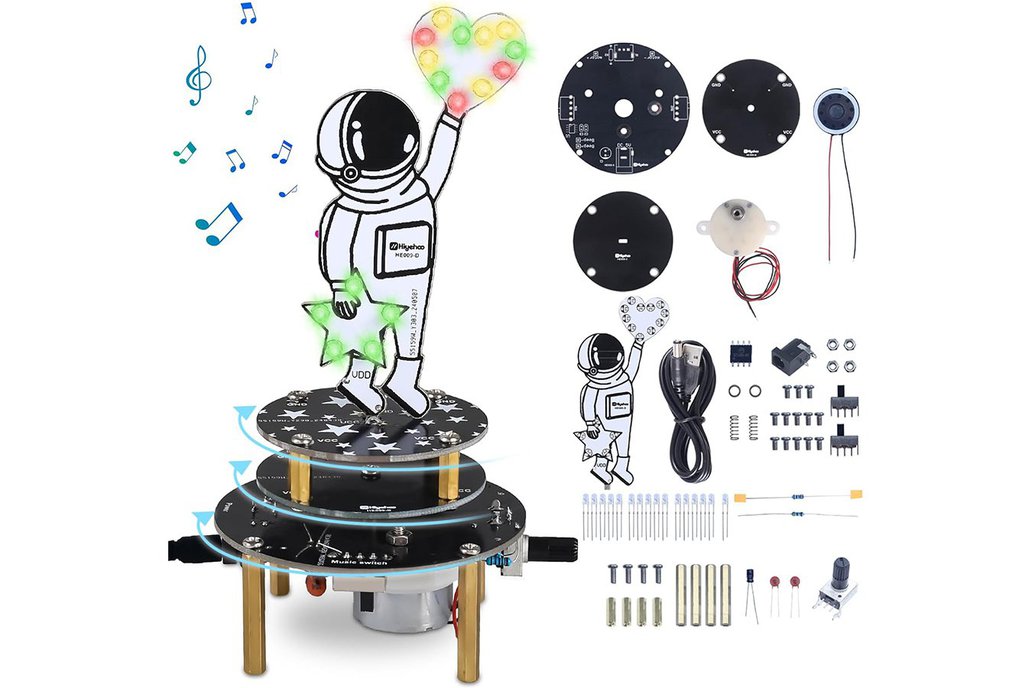 DIY Rotating Astronaut Soldering Practice Kit 1