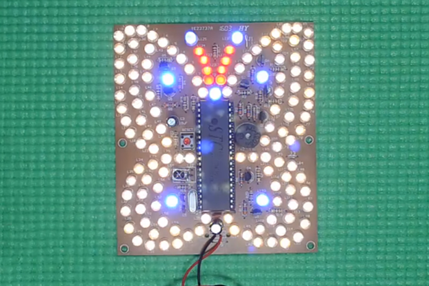 Music Butterfly Shaped DIY Flashing Light(4982)