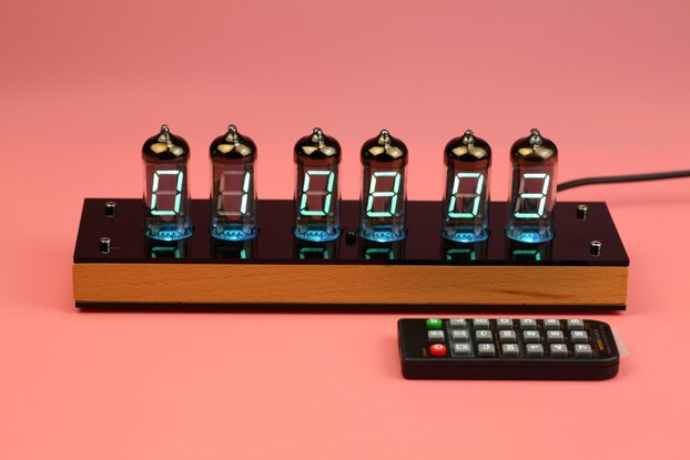 6 pcs IV-11 VFD Nixie Tube Clock