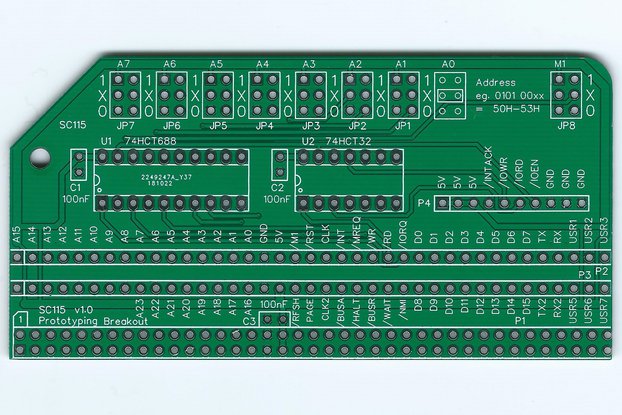 SC115 Prototyping Breakout Board for RC2014