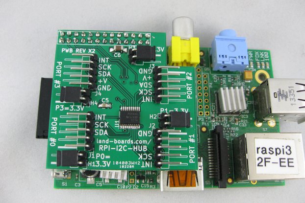 I2C Multiplexer for the Raspberry Pi (RPI-I2C-HUB)