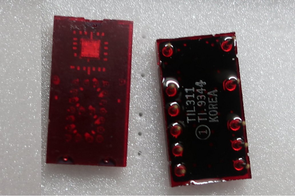 TIL311 Red Hexadecimal Display set of 4 socket pulls from new boards 